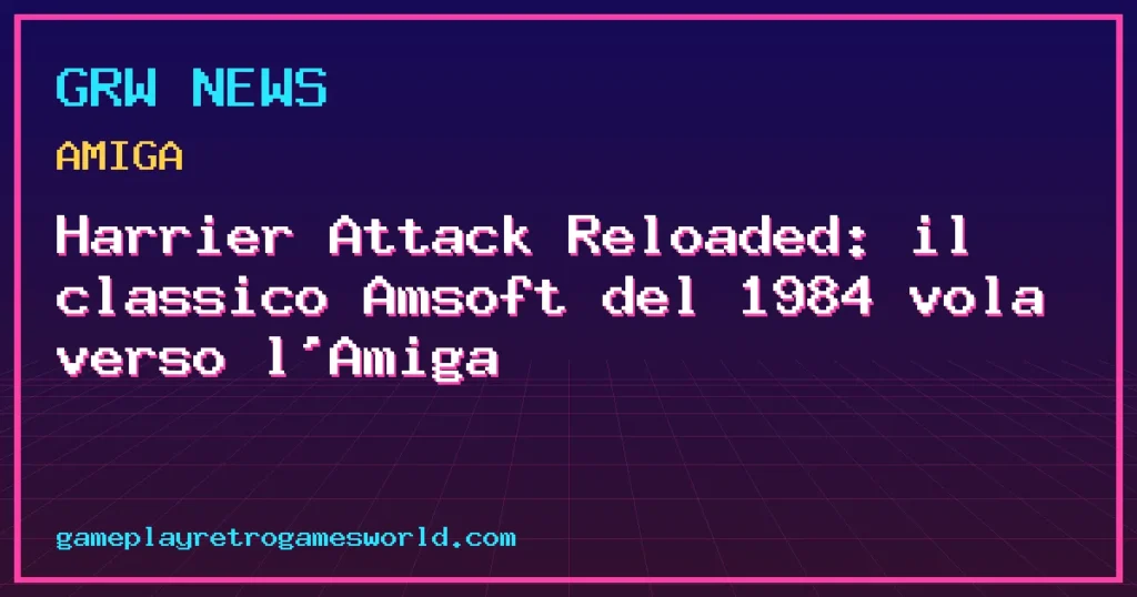 Copertina della news: Harrier Attack Reloaded: il classico Amsoft del 1984 vola verso l'Amiga