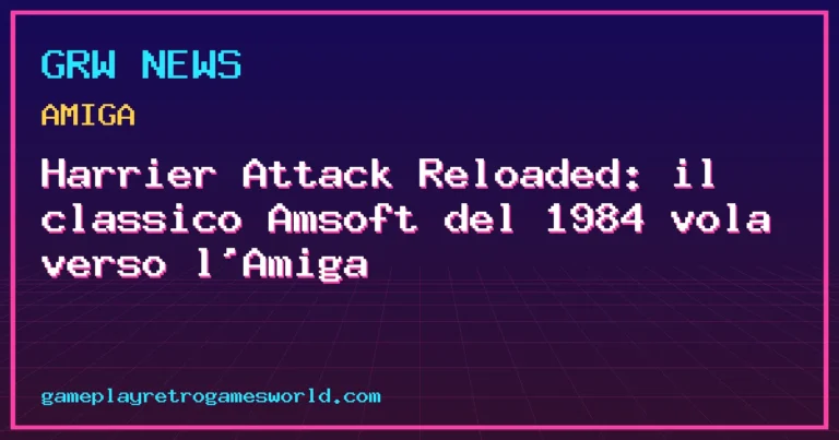 Copertina della news: Harrier Attack Reloaded: il classico Amsoft del 1984 vola verso l'Amiga